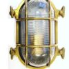 Gallerlampa oval mässing