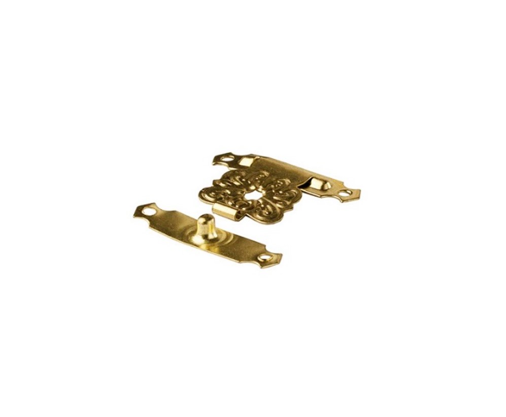 SNÄPPLÅS 22X31MM MÄSSING