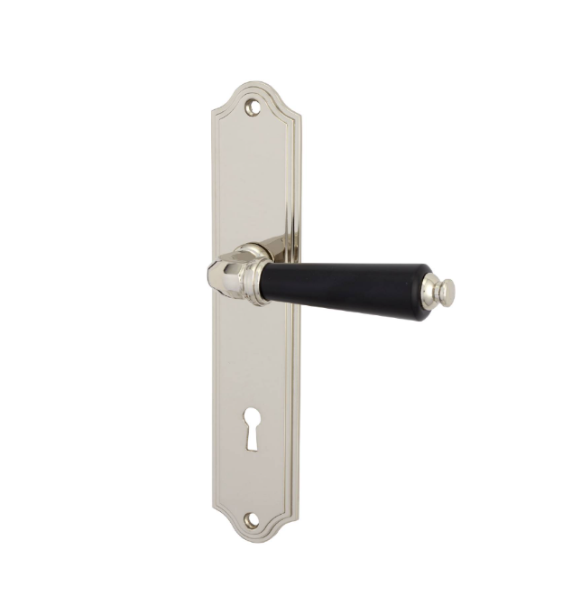 Dörrhandtag 1115 Nickel/Svart