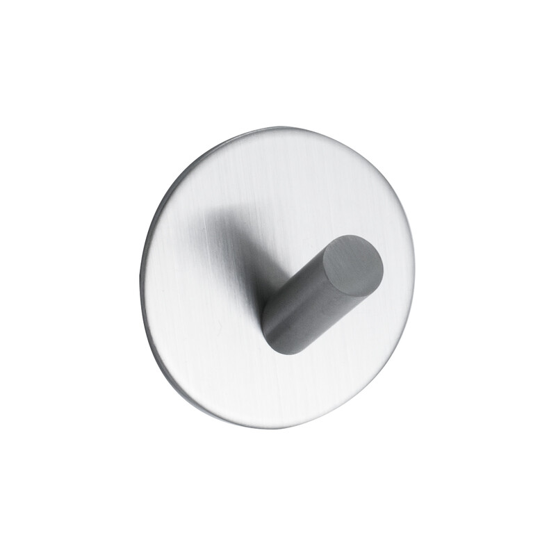 Självhäftande Enkelkrok Base 100 - Rostfri