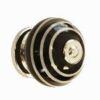 Porslin knopp svart, vit
