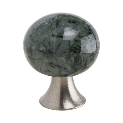 exklusiv knopp lyxig marmor vit vitt sten mattborstad nickel rostfritt stål grön grå mörk