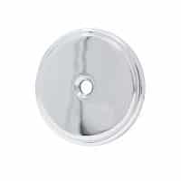 täckskylt krom täckbricka blank silver metall för innerdörr för dörrhål frästa hål hornbach dörr bauhaus