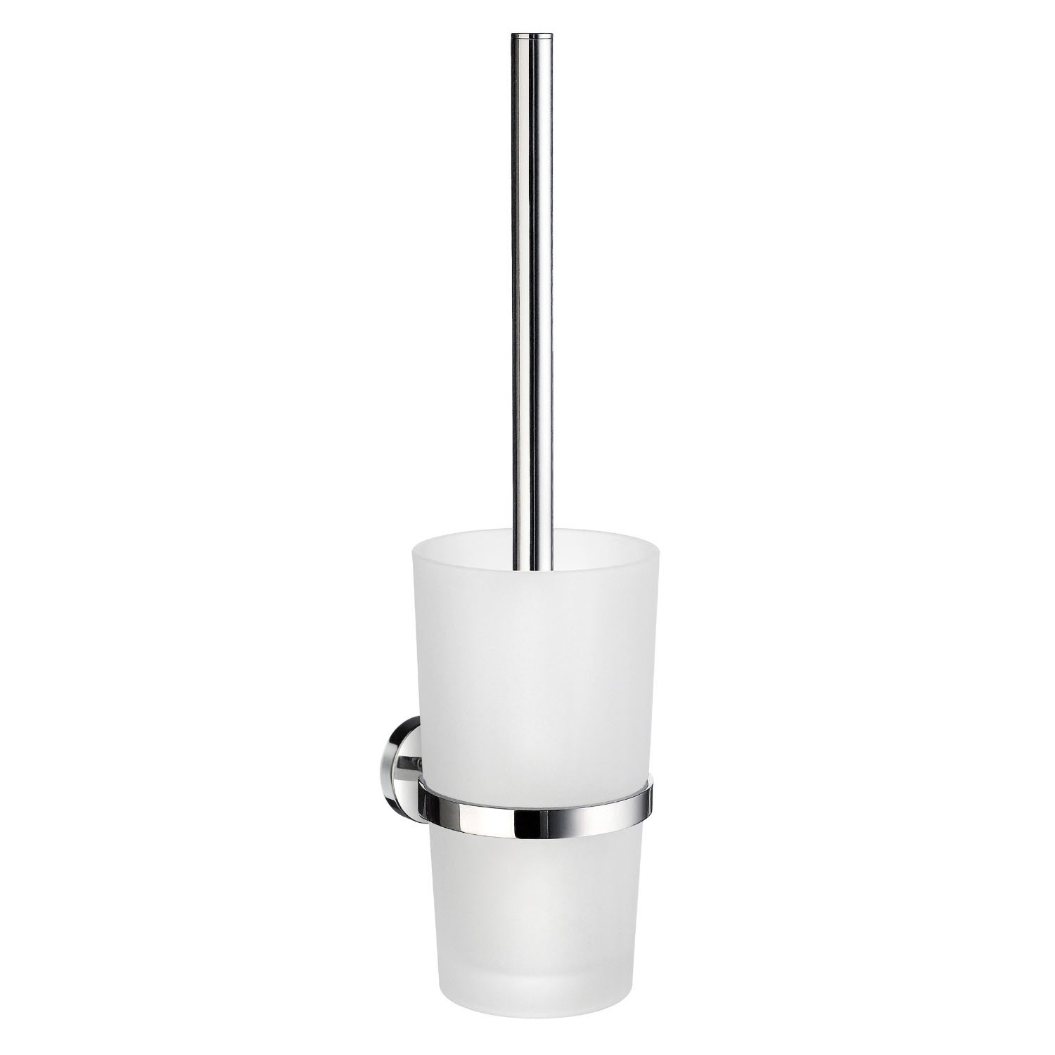 HOME Toalettborste Frostat Glas/Krom