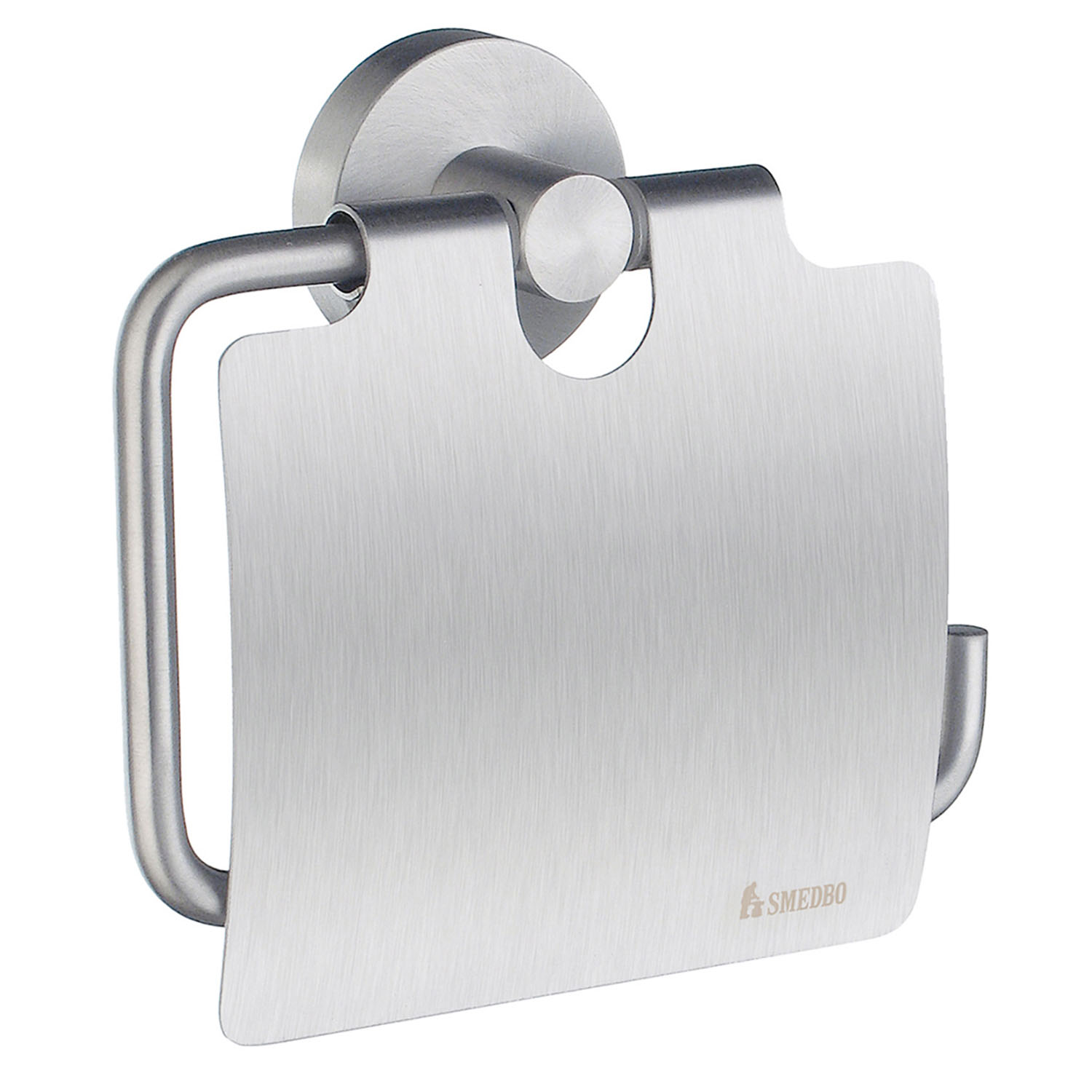 HOME Toalettpappershållare Med Lock Mattkrom