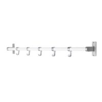 kroklist elegant vitt aluminium 5 krokar