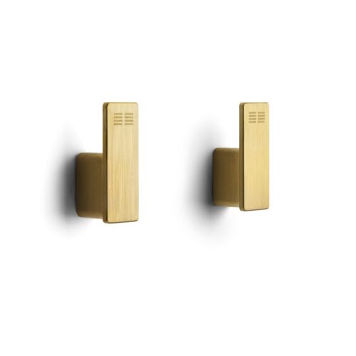 reframe enkelkrokar matt mässing clean stilren snygg modern 2-pack guld