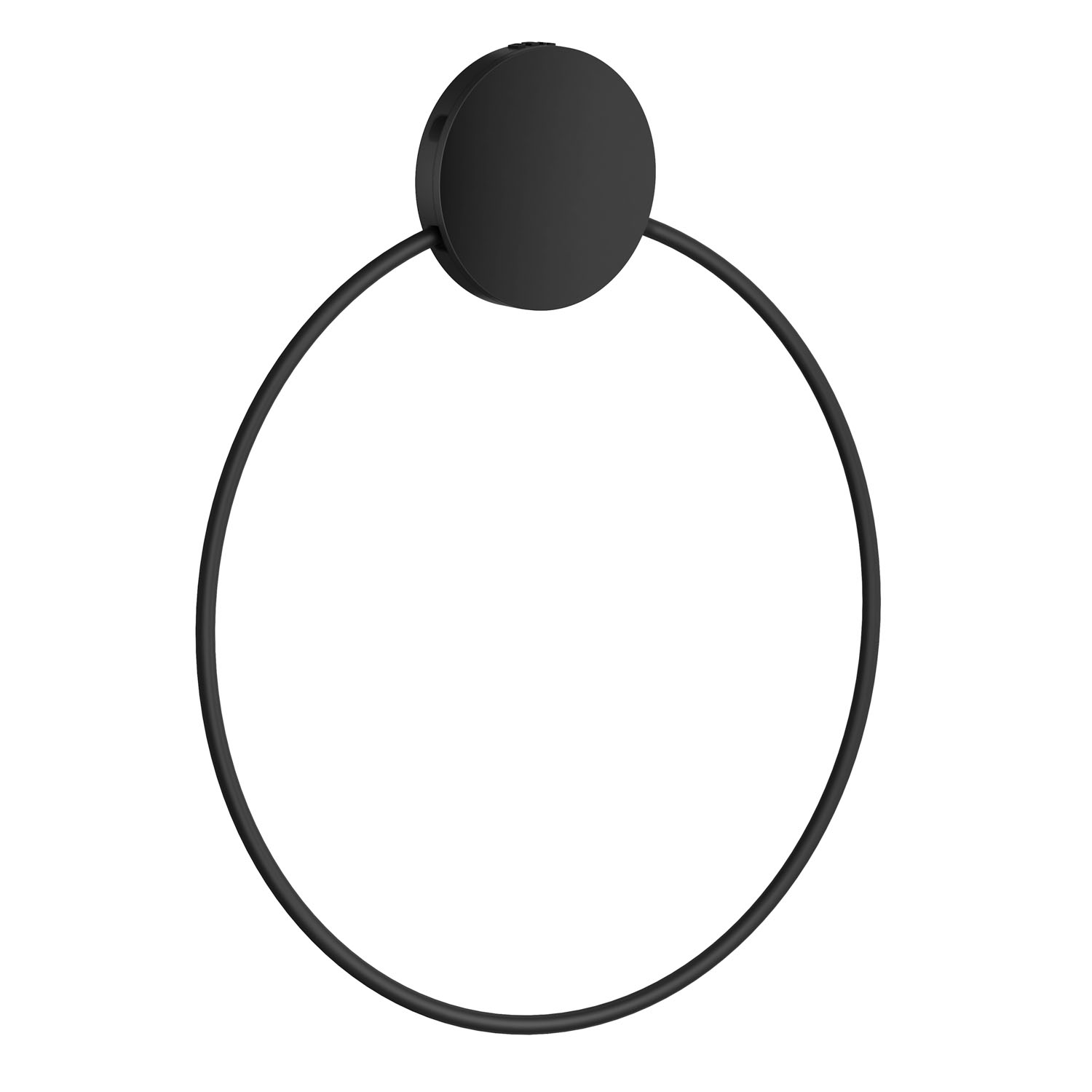 Självhäftande Handdukshängare Thread Svart Ring