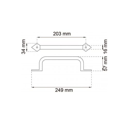 Draghandtag Inspiration 250mm Svart - Bild 3