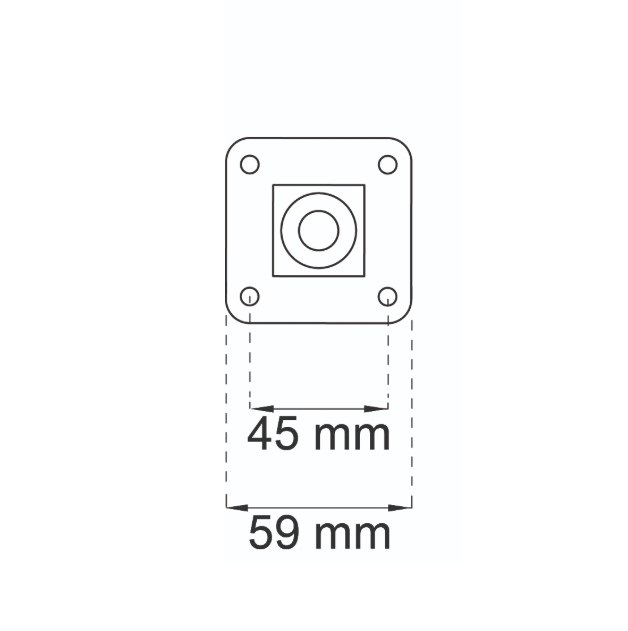 Justerbart Bordsben Kantig Svart - Bild 2