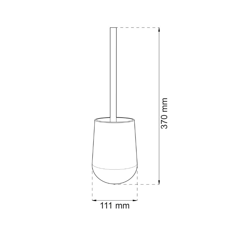 Toalettborste Acacia Svart - Bild 2