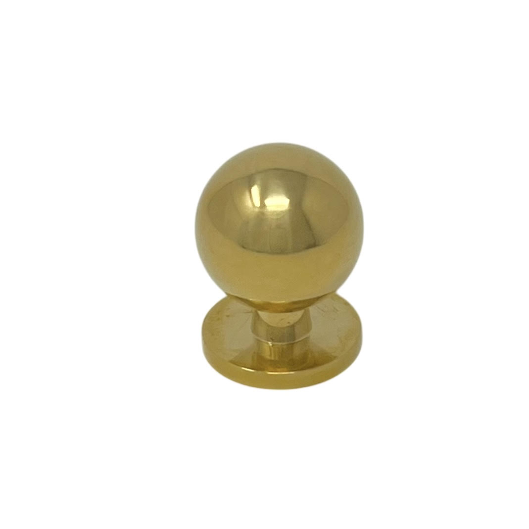 Knopp Elsa 25mm Obehandlad Polerad Mässing
