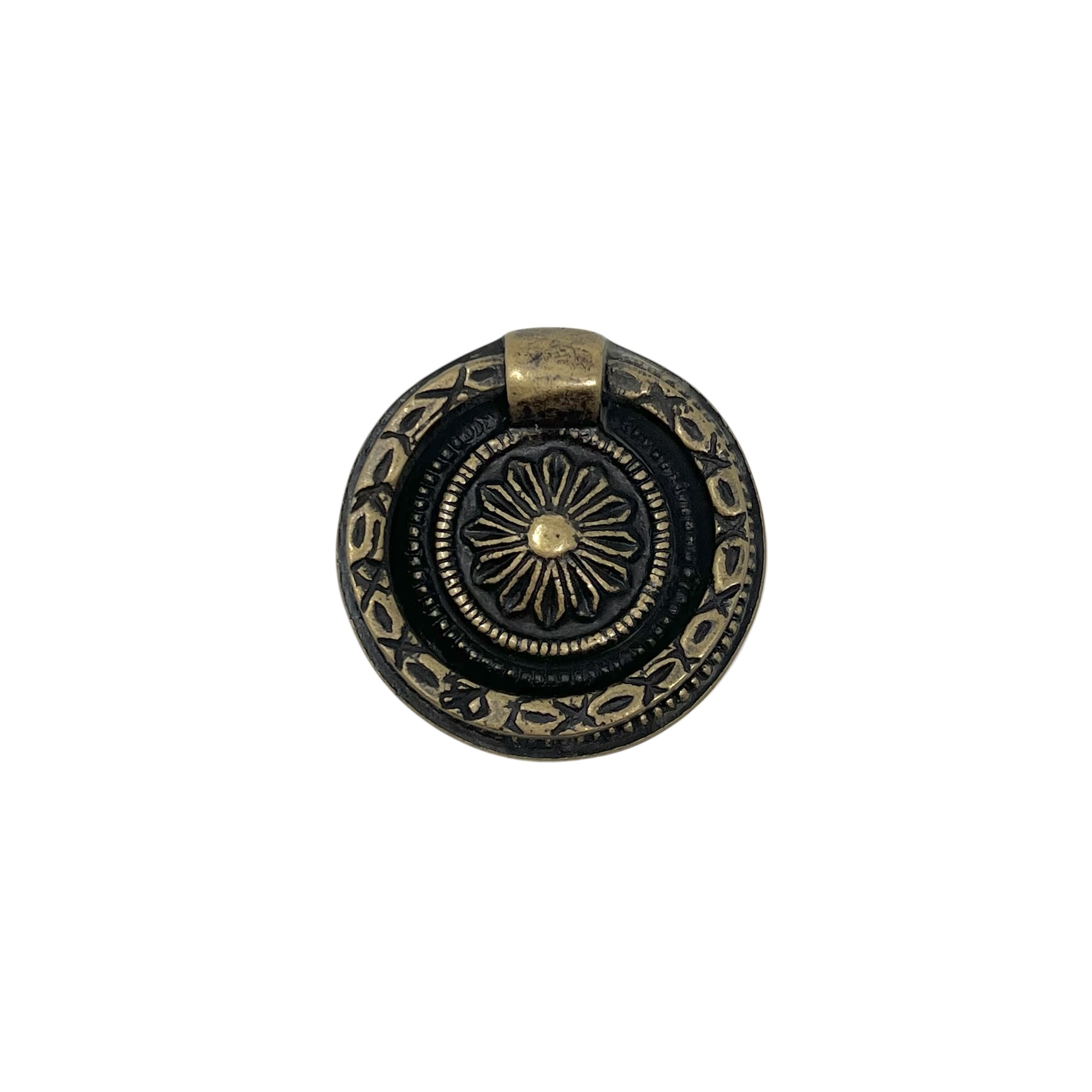 Ringhandtag 45 mm Antikbehandlad