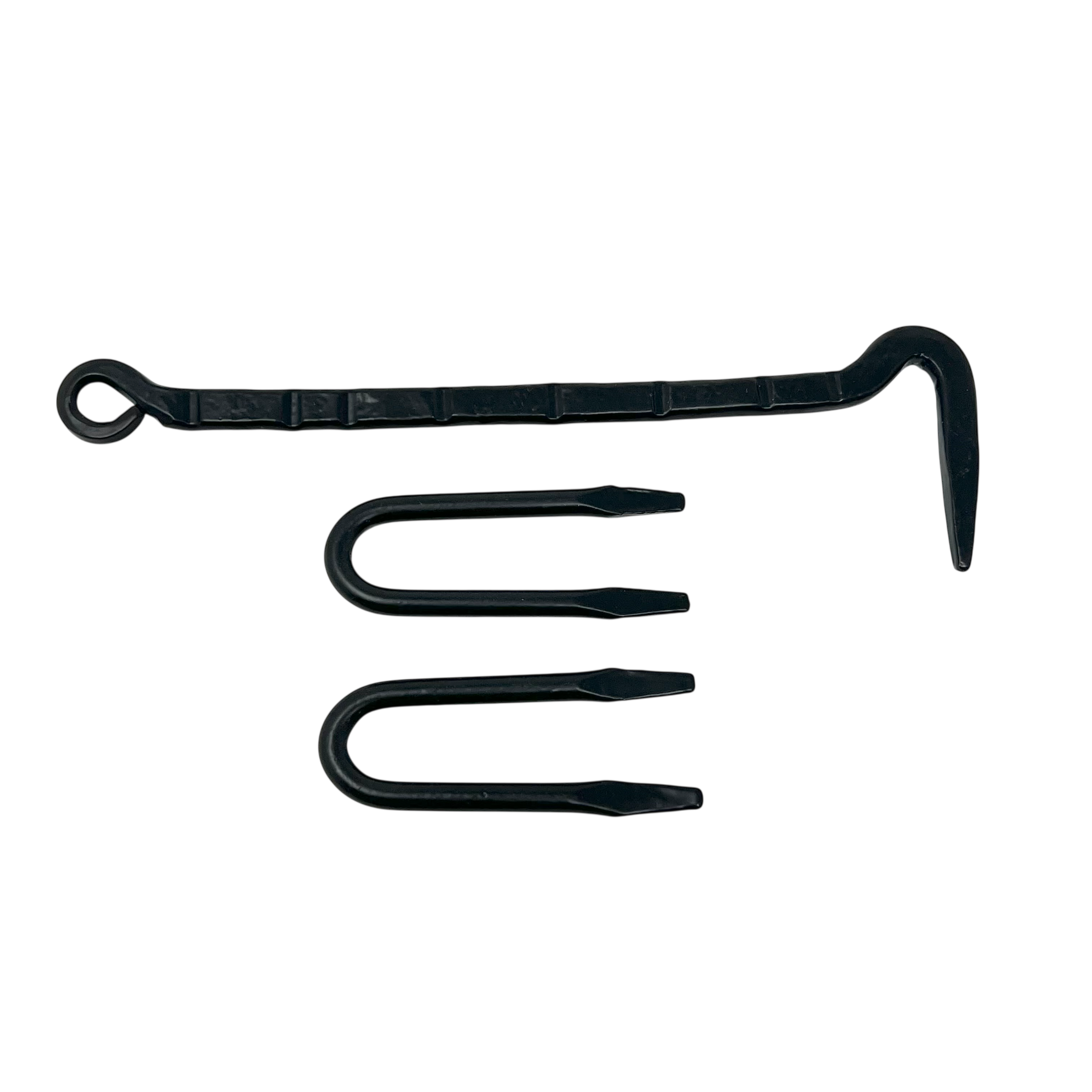 Kasthake/Hasp 150 mm Svartkrom