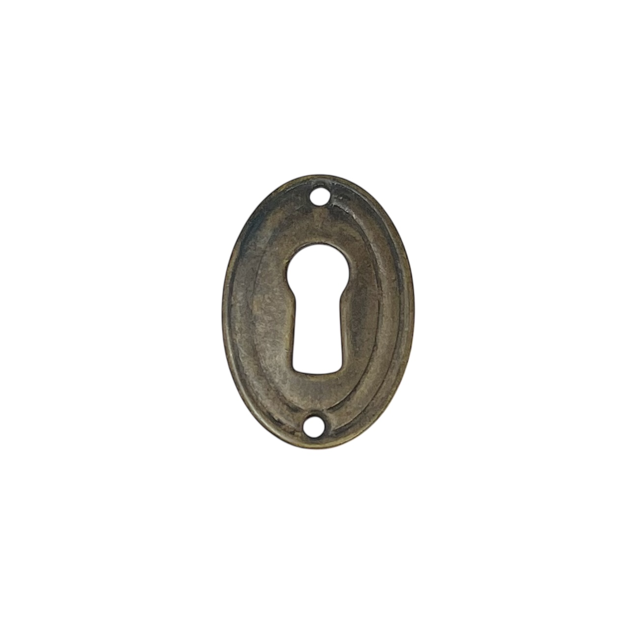 Nyckelskylt oval 36 x 24 mm. Antikbehandlad