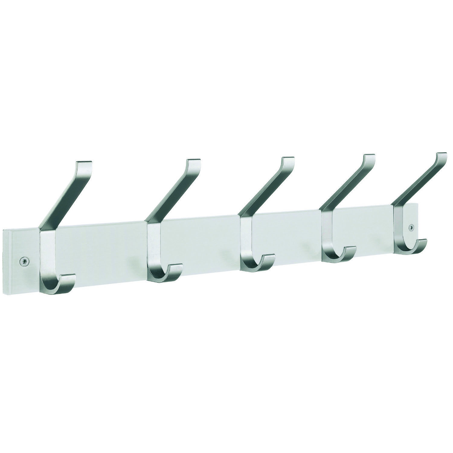 Klädhängare 5-Krok Vit/Aluminium