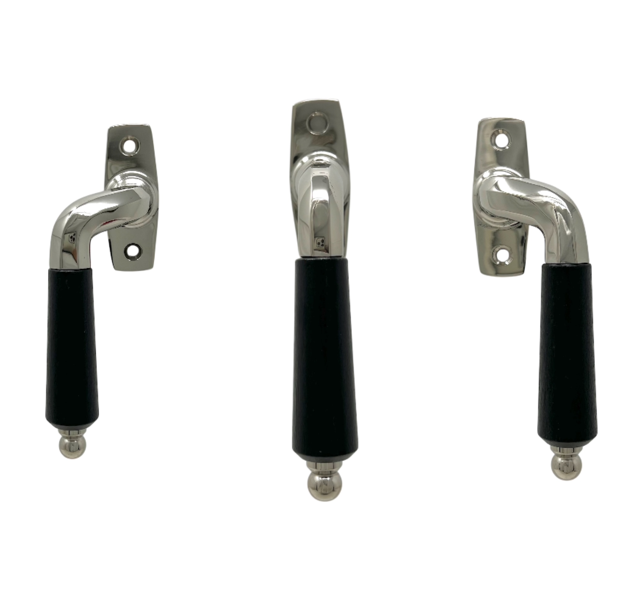 Spanjoletthandtag 2785 Nickel/Svart
