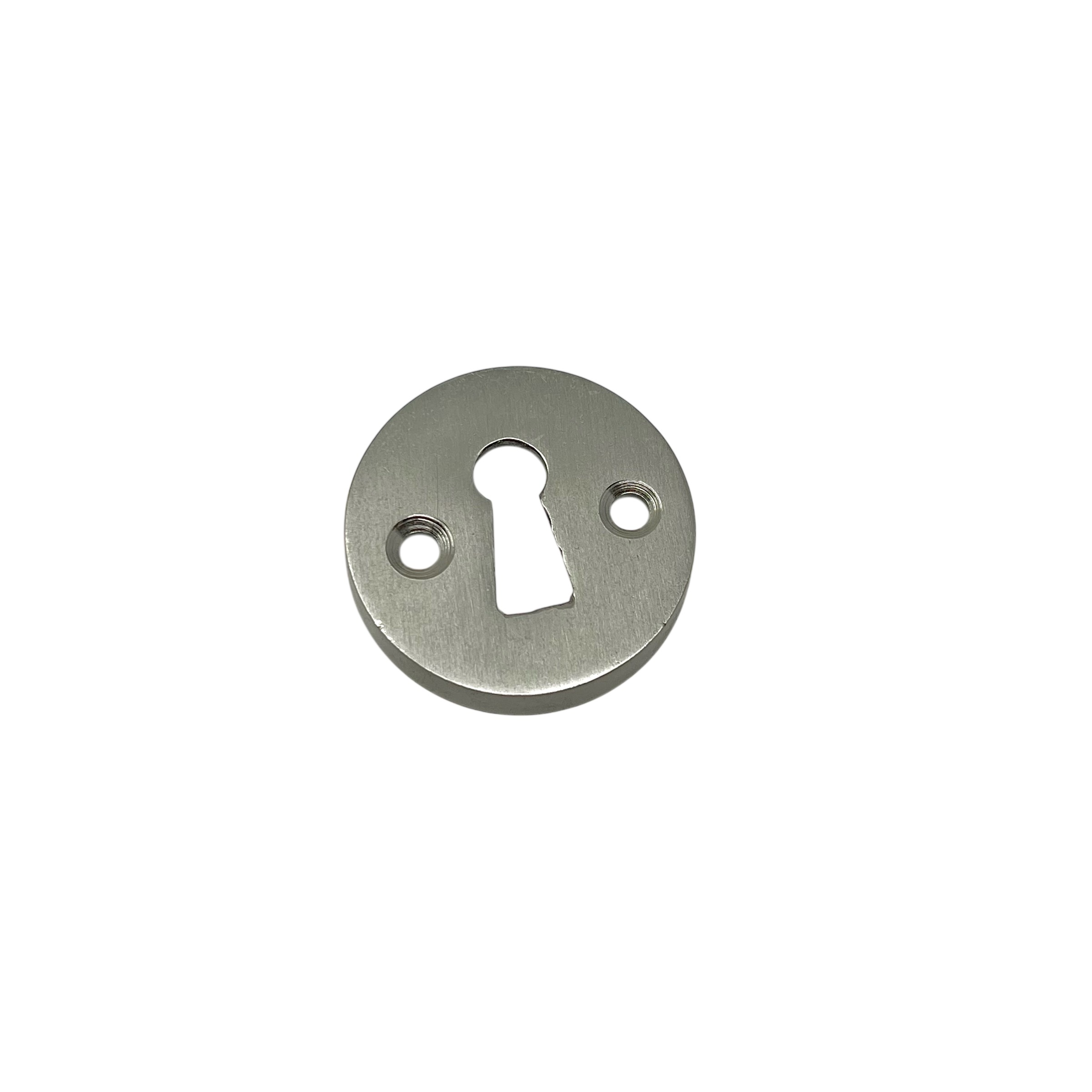 Nyckelskylt 38mm Mattborstad Nickel