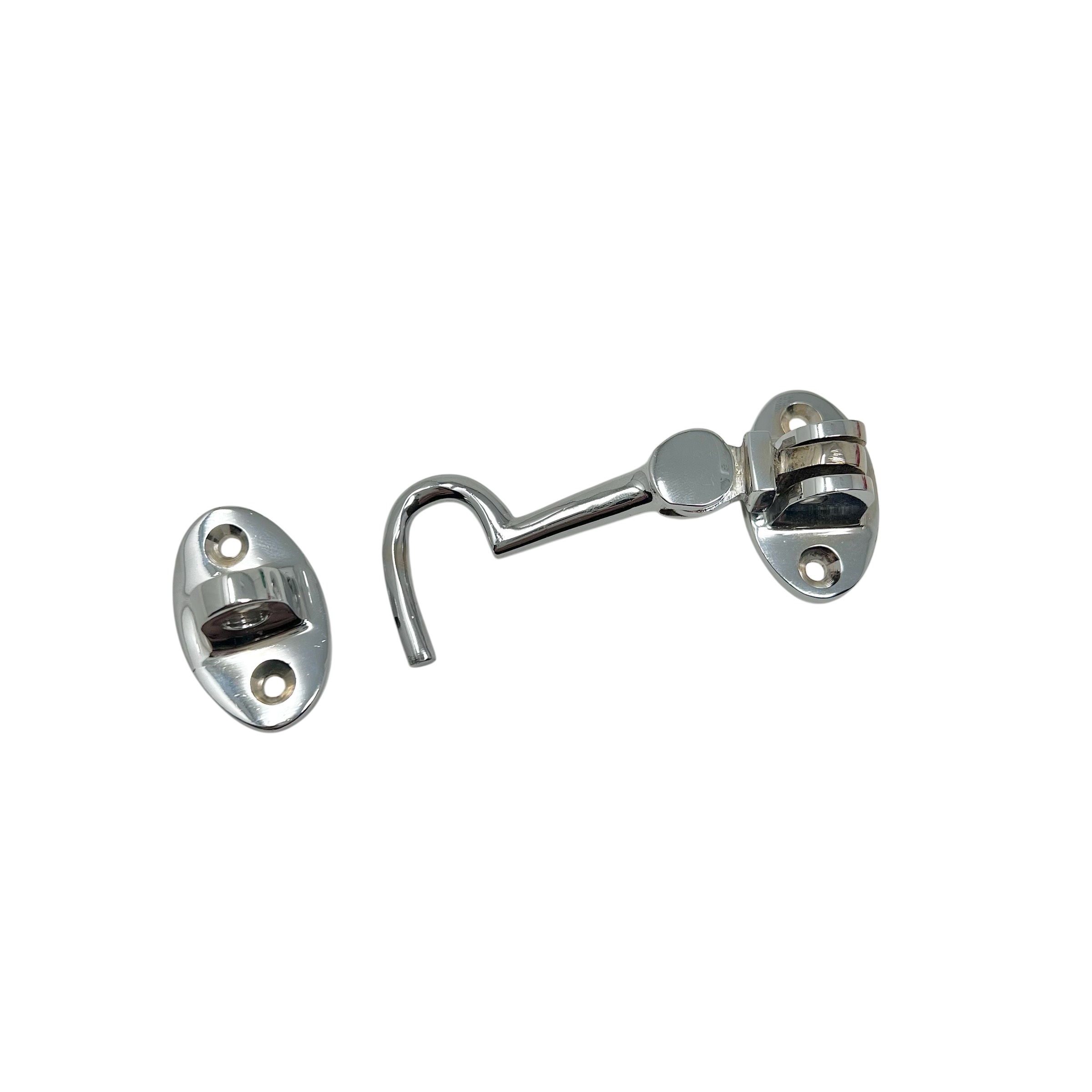 Kasthake/Hasp 75mm Krom