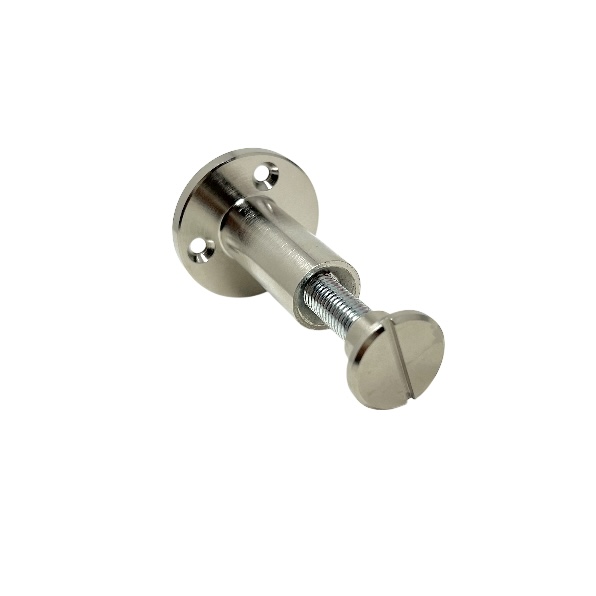 Ledstångsbeslag Mattborstad Nickel