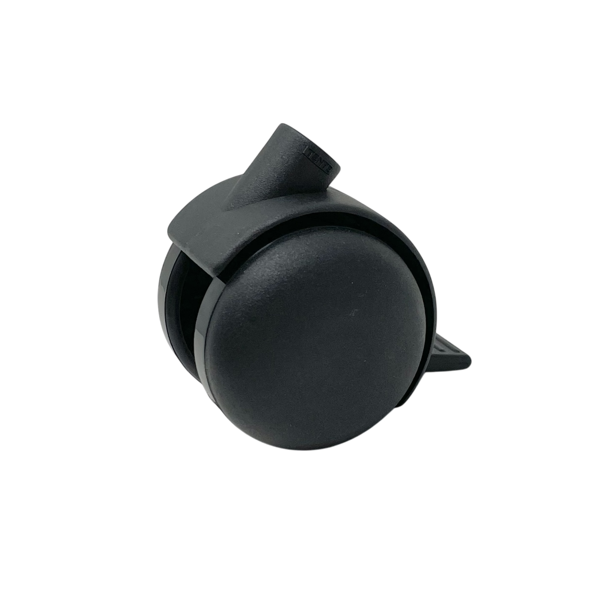Dubbelhjul Svart med Broms 40 kg 50 MM