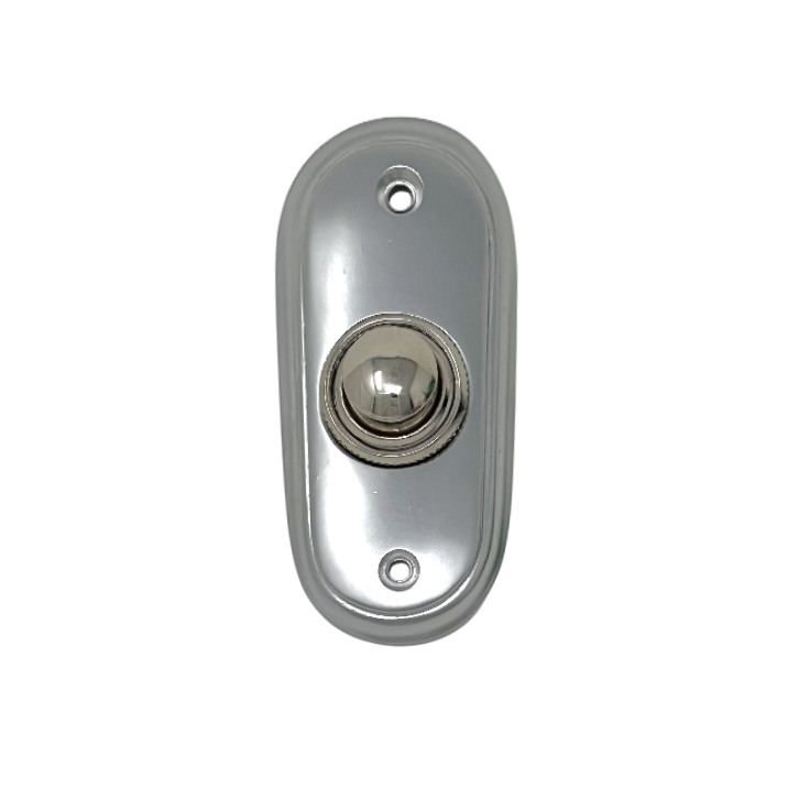 Ringklocka Oval Mattkrom