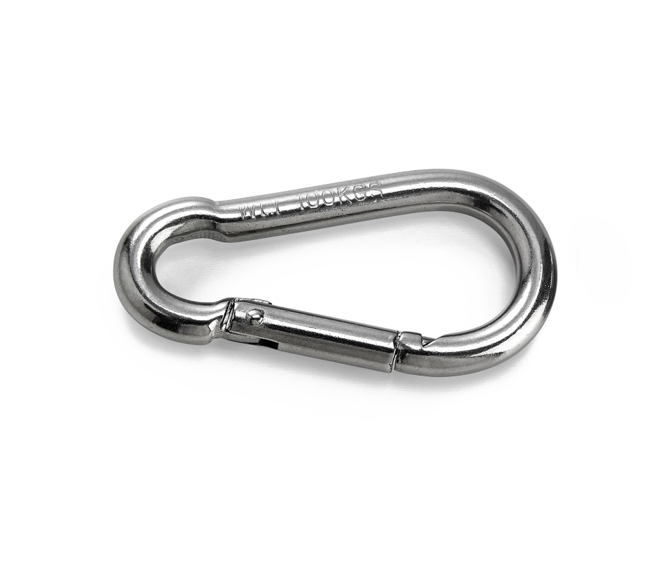 Karbinhake Rostfri 50mm 2-Pack