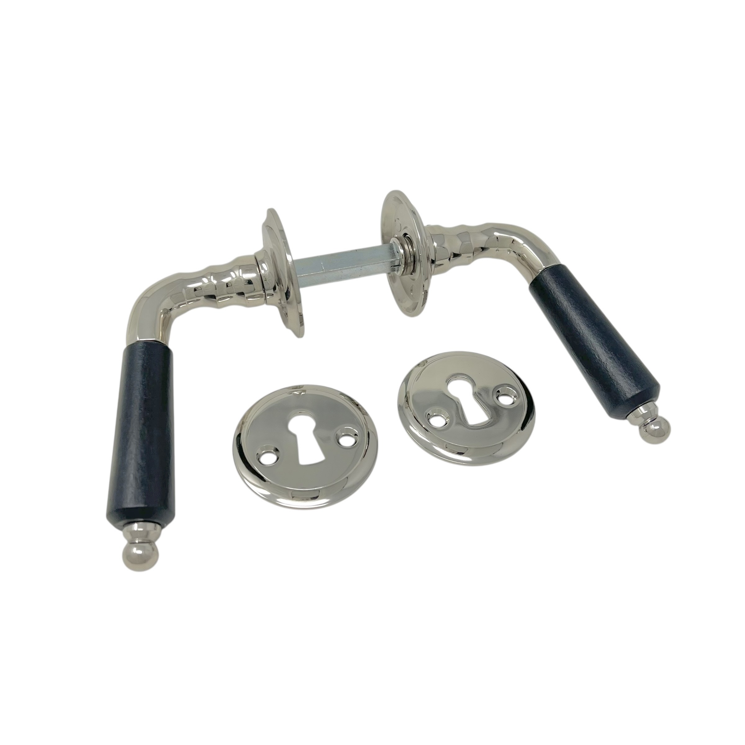 Dörrhandtag 785 Nickel/Svart Trä