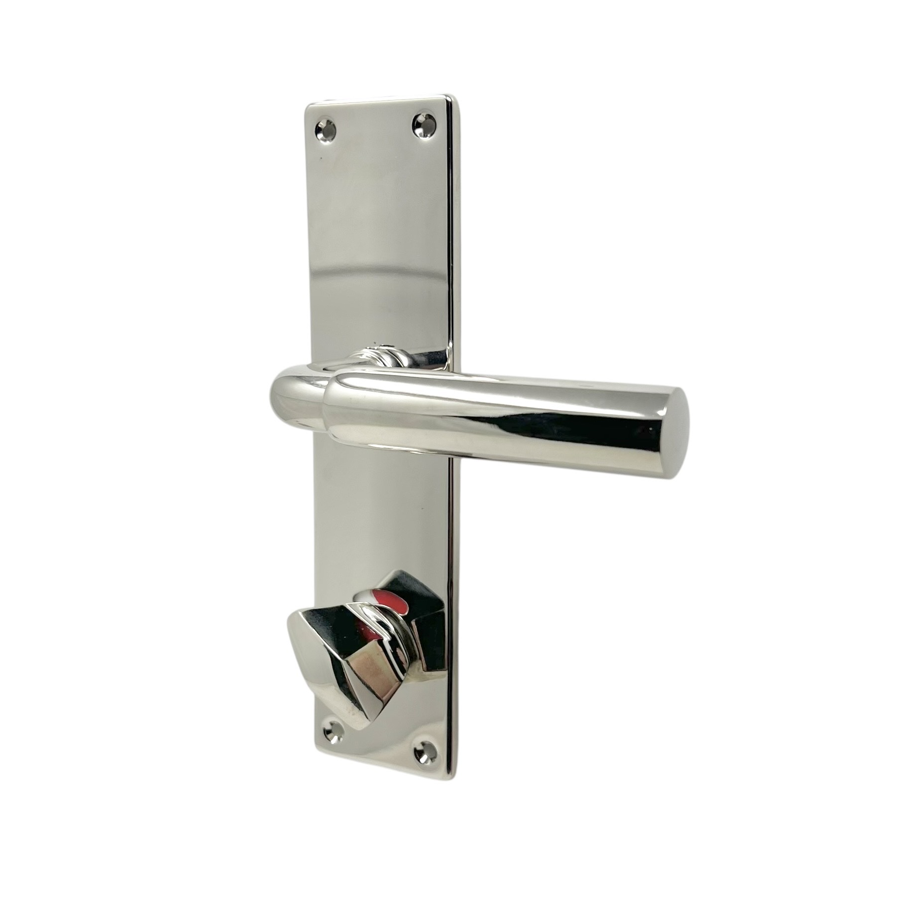 Dörrhandtag 400 Nickel - Komplett - WC-Skyltar