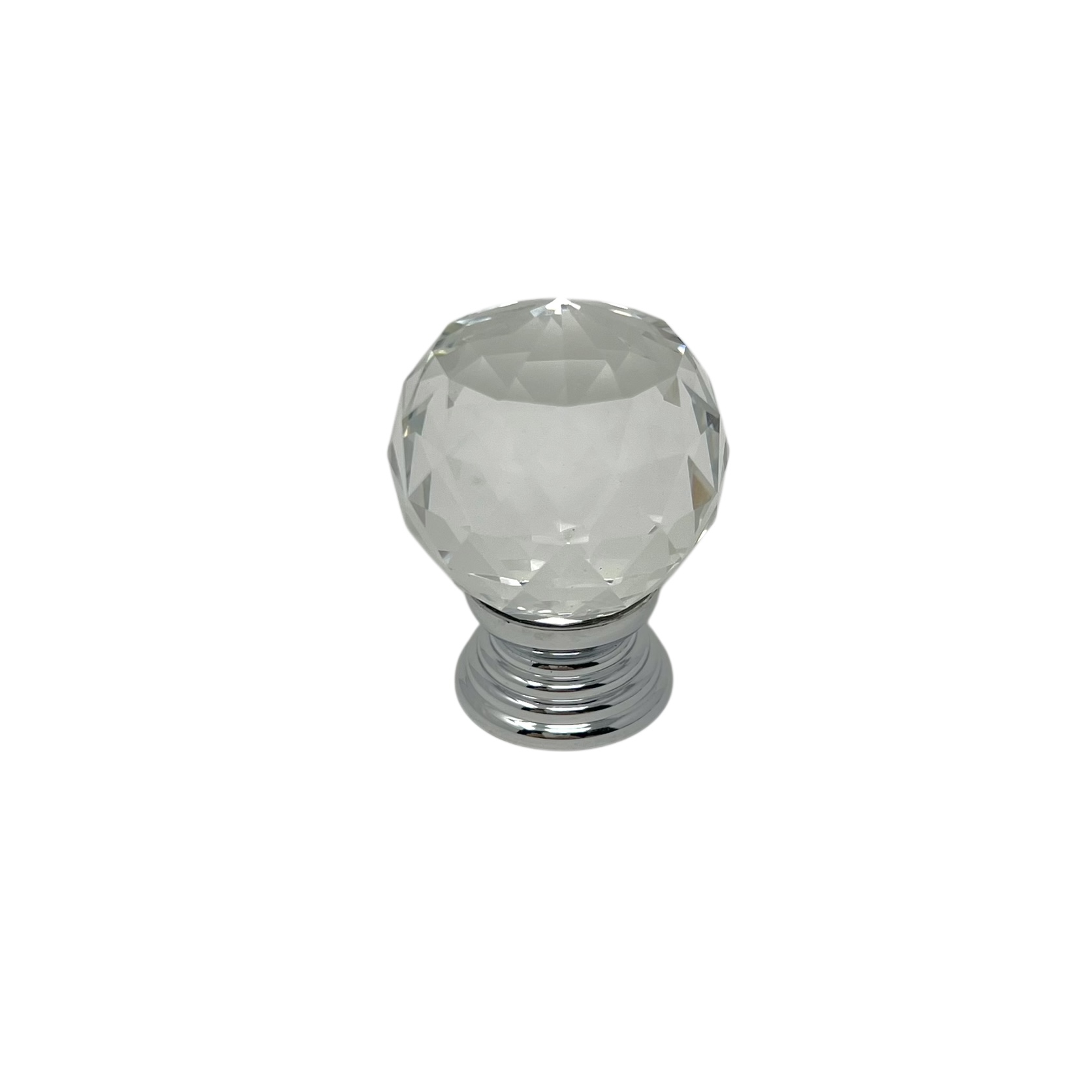 Knopp Glas/Krom 31 mm