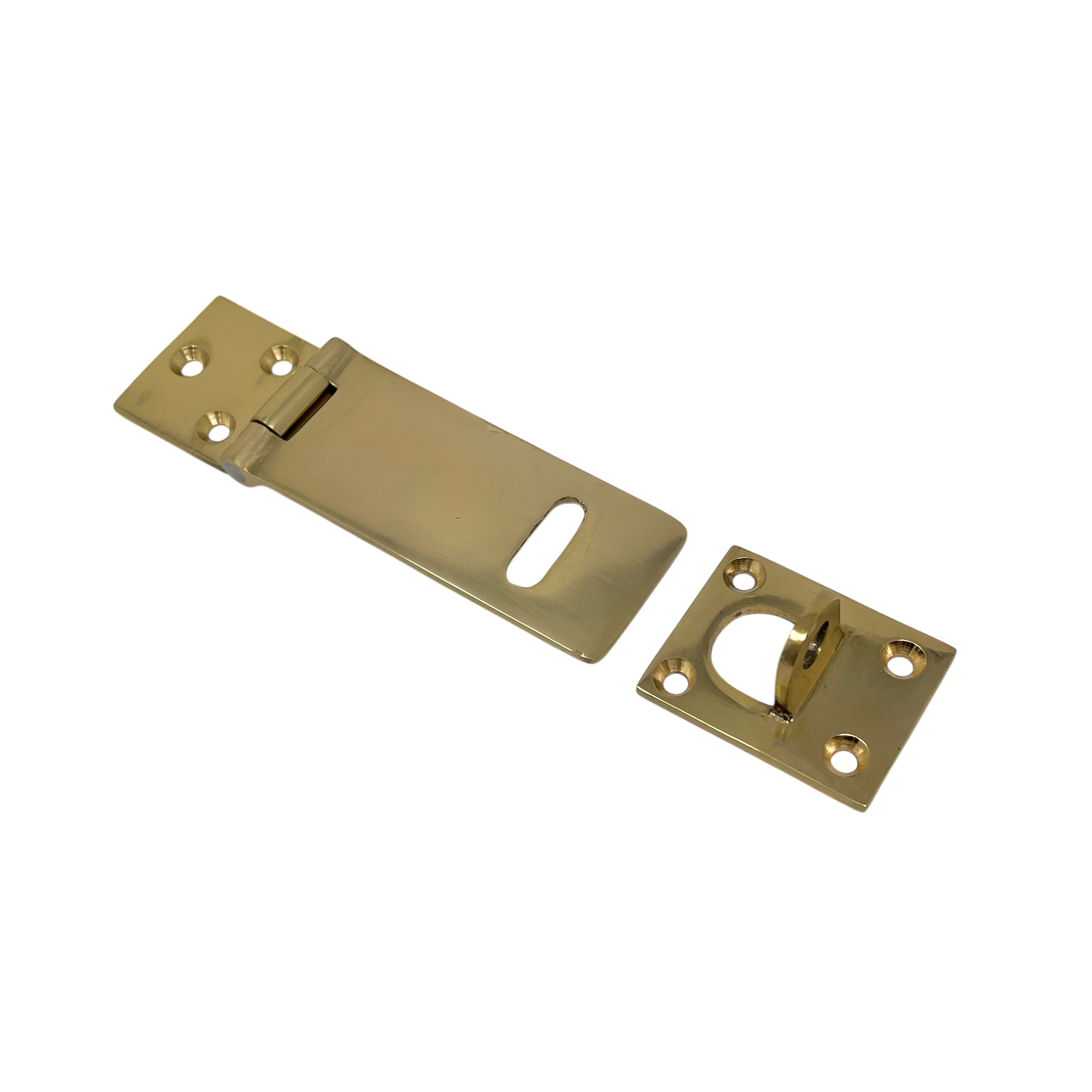 Hänglåshasp 100 mm Mässing