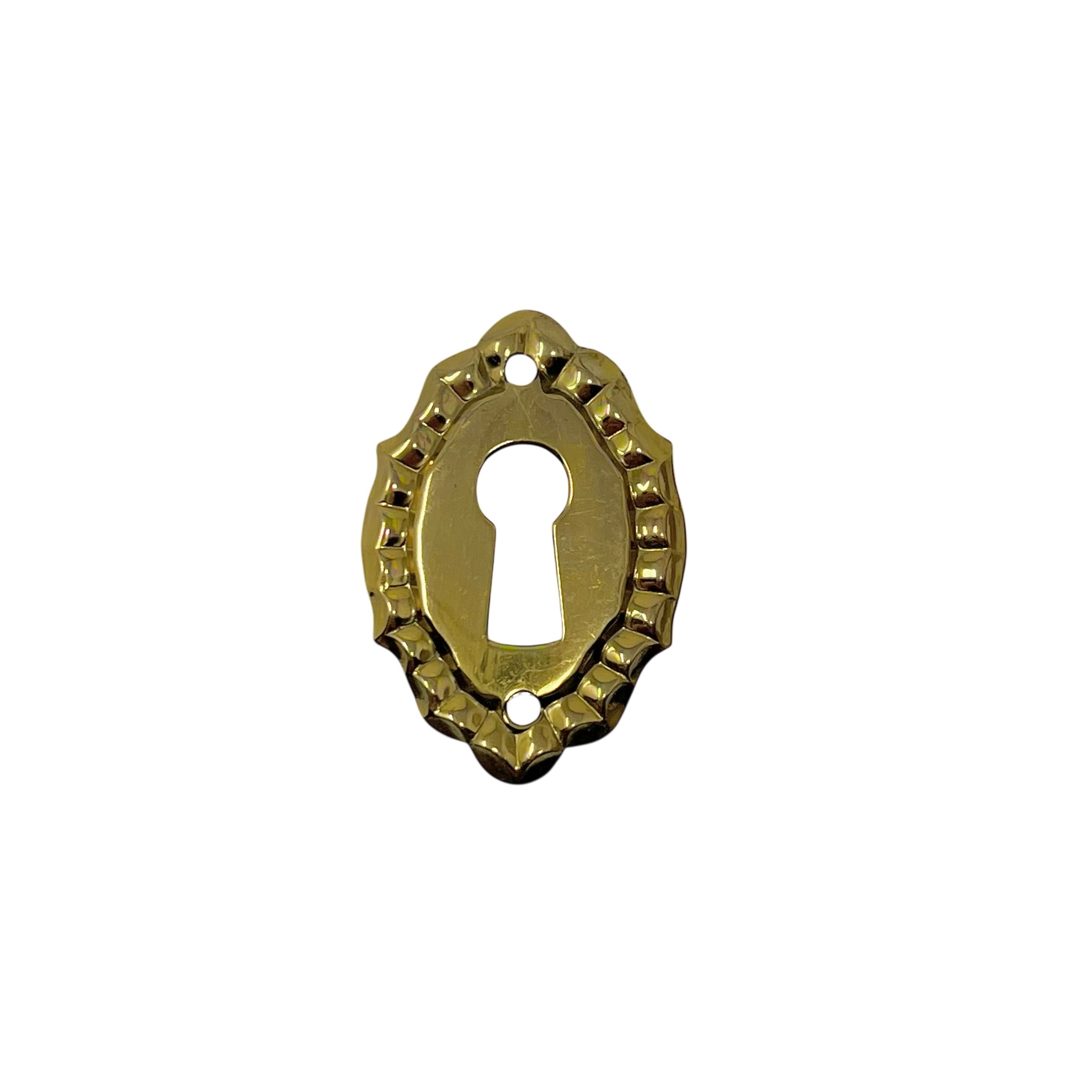 Nyckelskylt 35x23mm Mässing