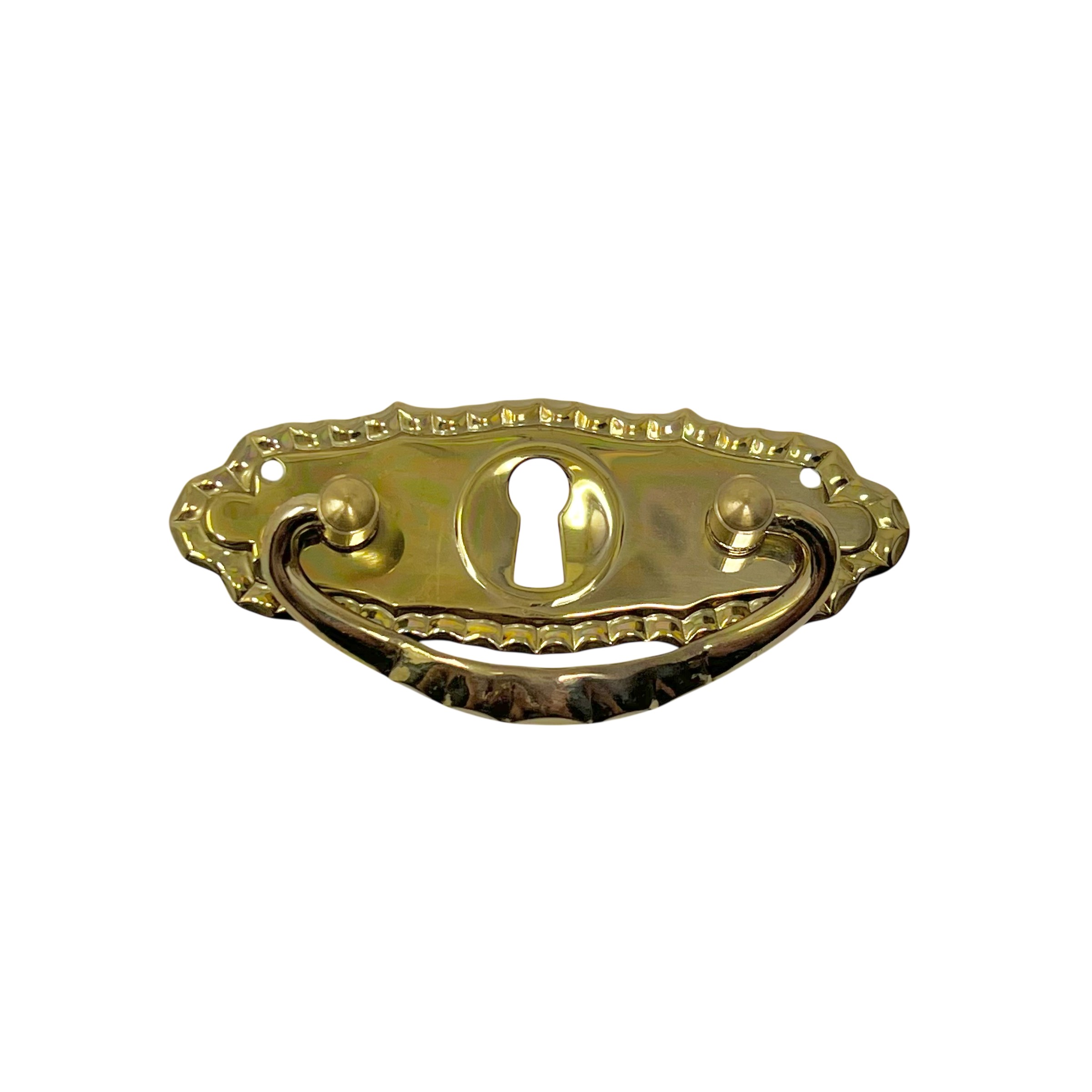 Möbelhandtag Med Nyckelhål 27x79mm Mässing