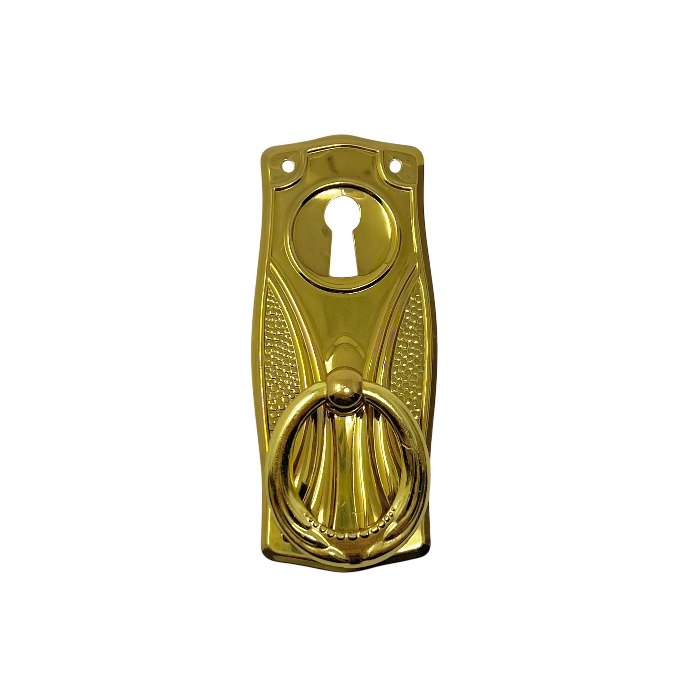 Möbelhandtag Med Nyckelhål 89x38mm Mässing