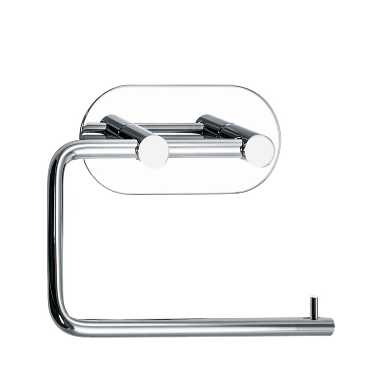 Självhäftande Toalettpappershållare Base 100 - Krom